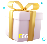 Receba seus bônus de boas-vindas no E66